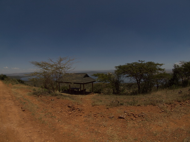 Lake Nakuru Baboon Lookout Fisheye 