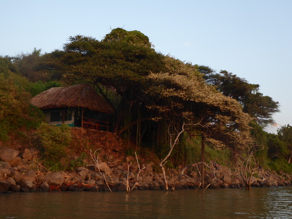 Kenia Lake Baringo Island Camp Boatsafari