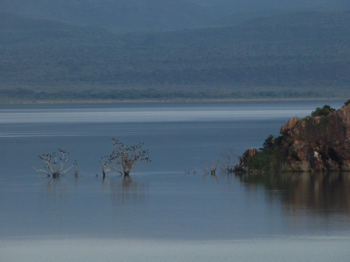 Kenia Lake Baringo Island Camp Sunsetrock