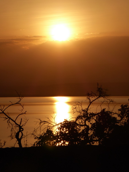 Kenia Lake Baringo Island Camp sunrise